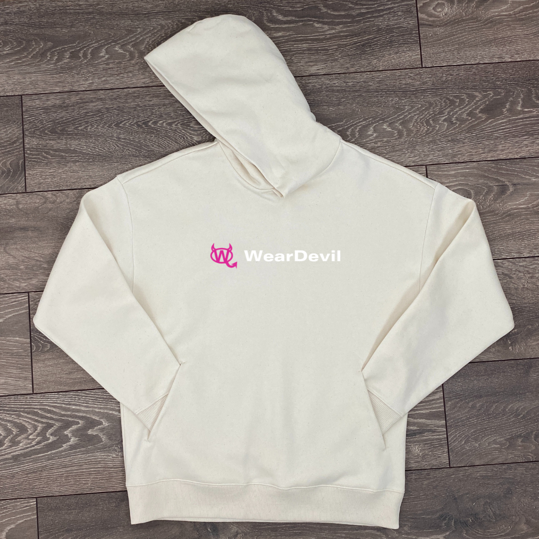 Unisex Oversized Hoodie - Chest Logo - Streetwear Fit for Men & Women