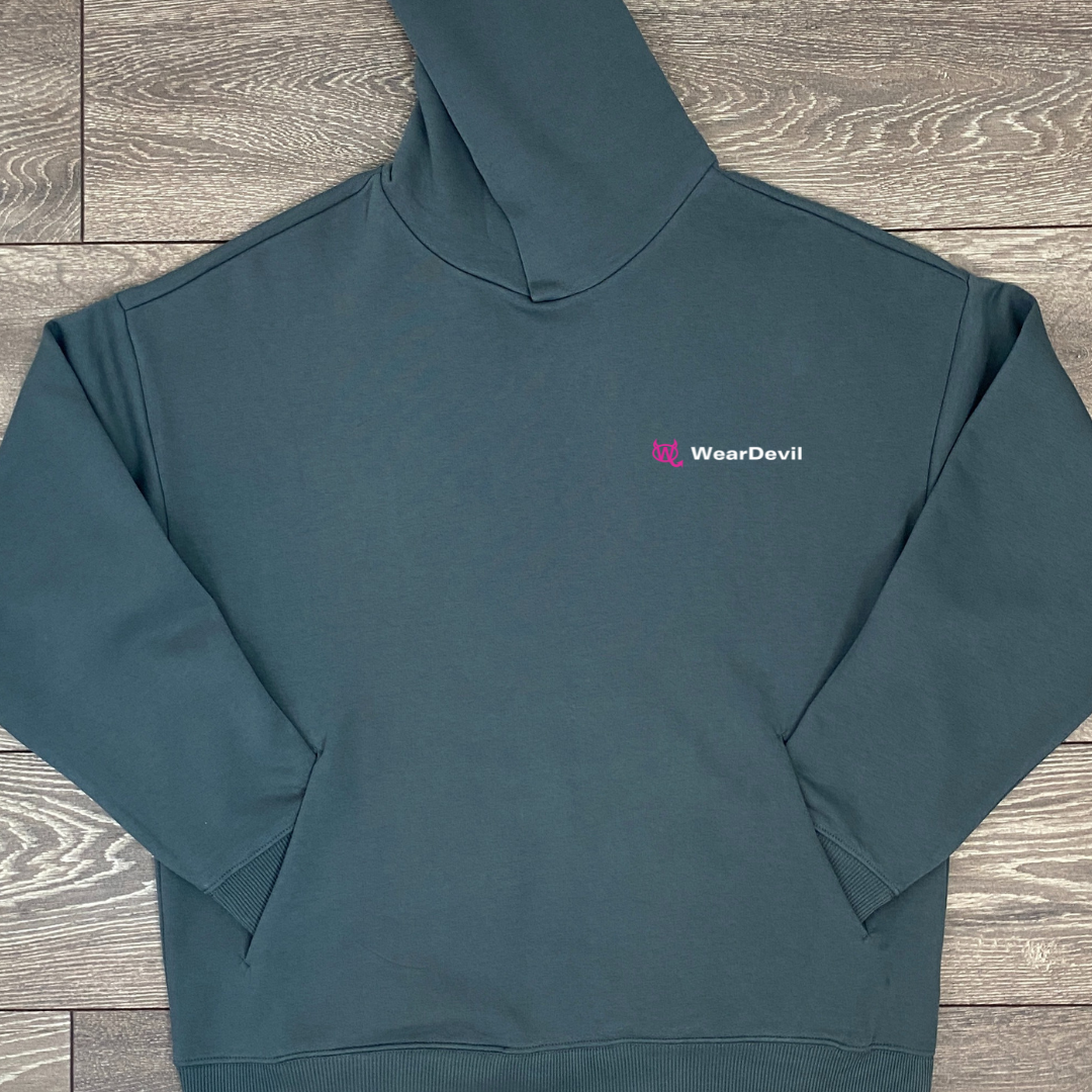 Unisex Oversized Hoodie - Pocket Logo - Streetwear Fit for Men & Women