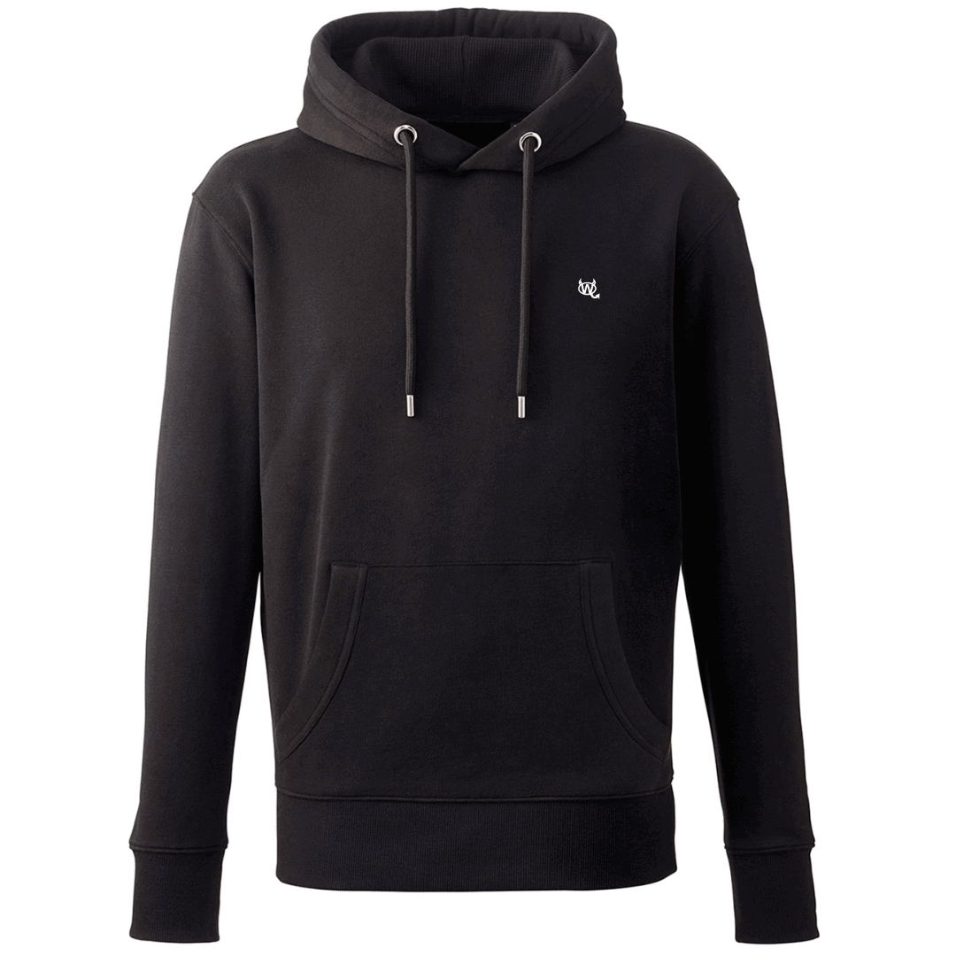Men's Hoodie - WD Pocket Icon White - WearDevil