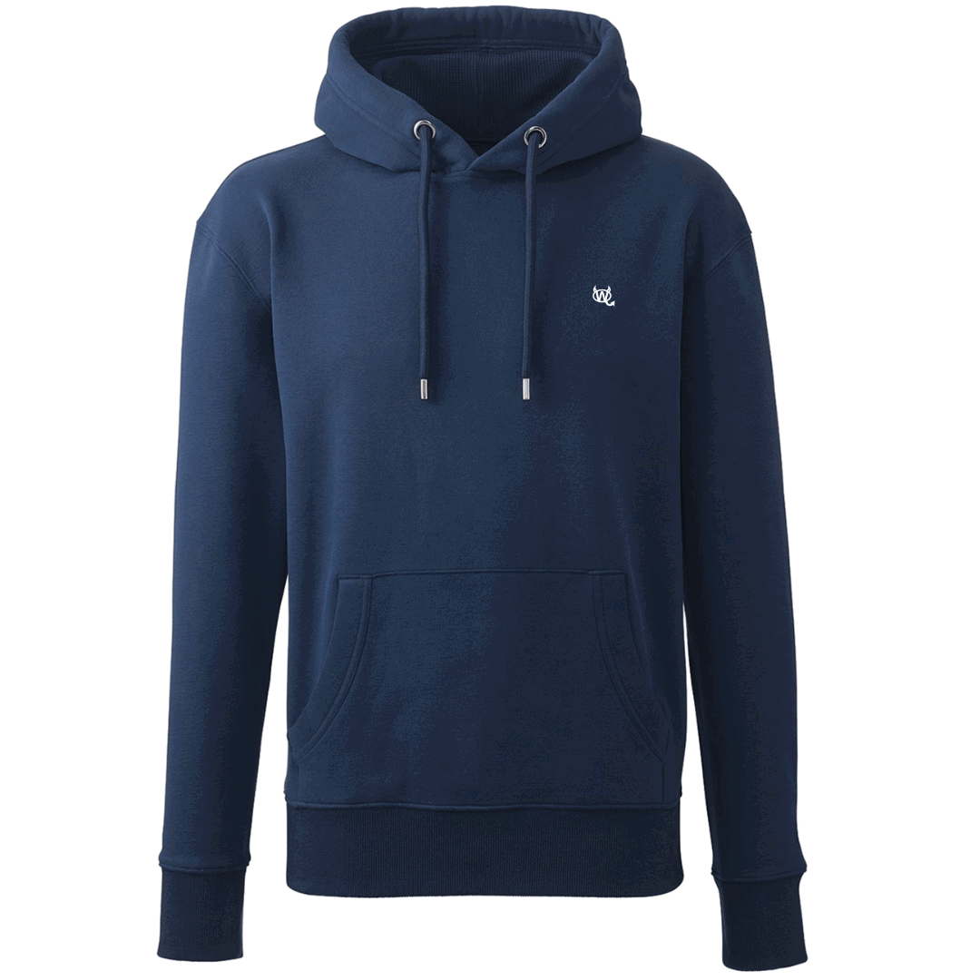 Men's Hoodie - WD Pocket Icon White - WearDevil