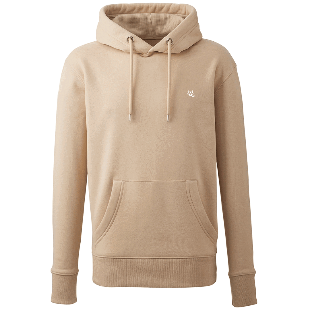 Men's Hoodie - WD Pocket Icon White - WearDevil