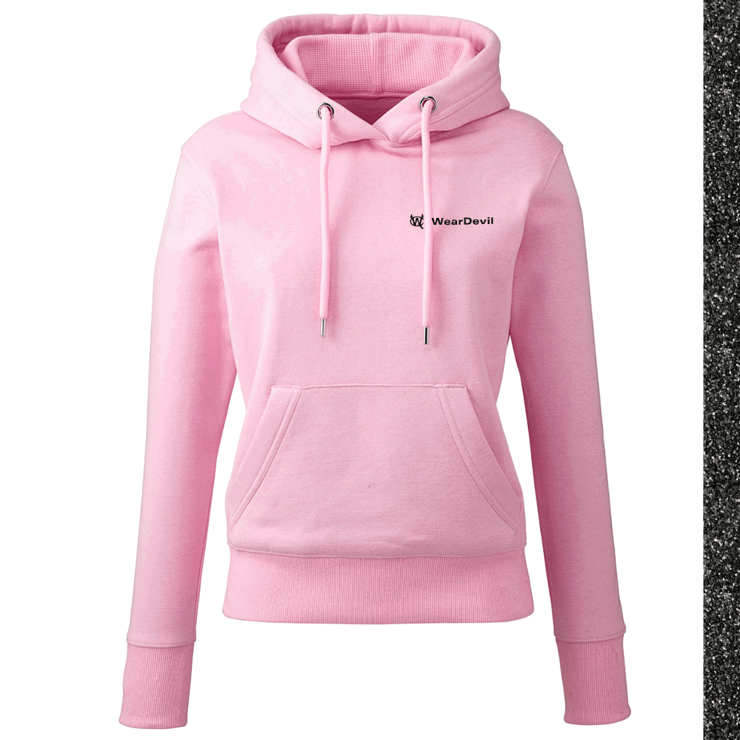 Women's Hoodie - WD Black Glitter - WearDevil