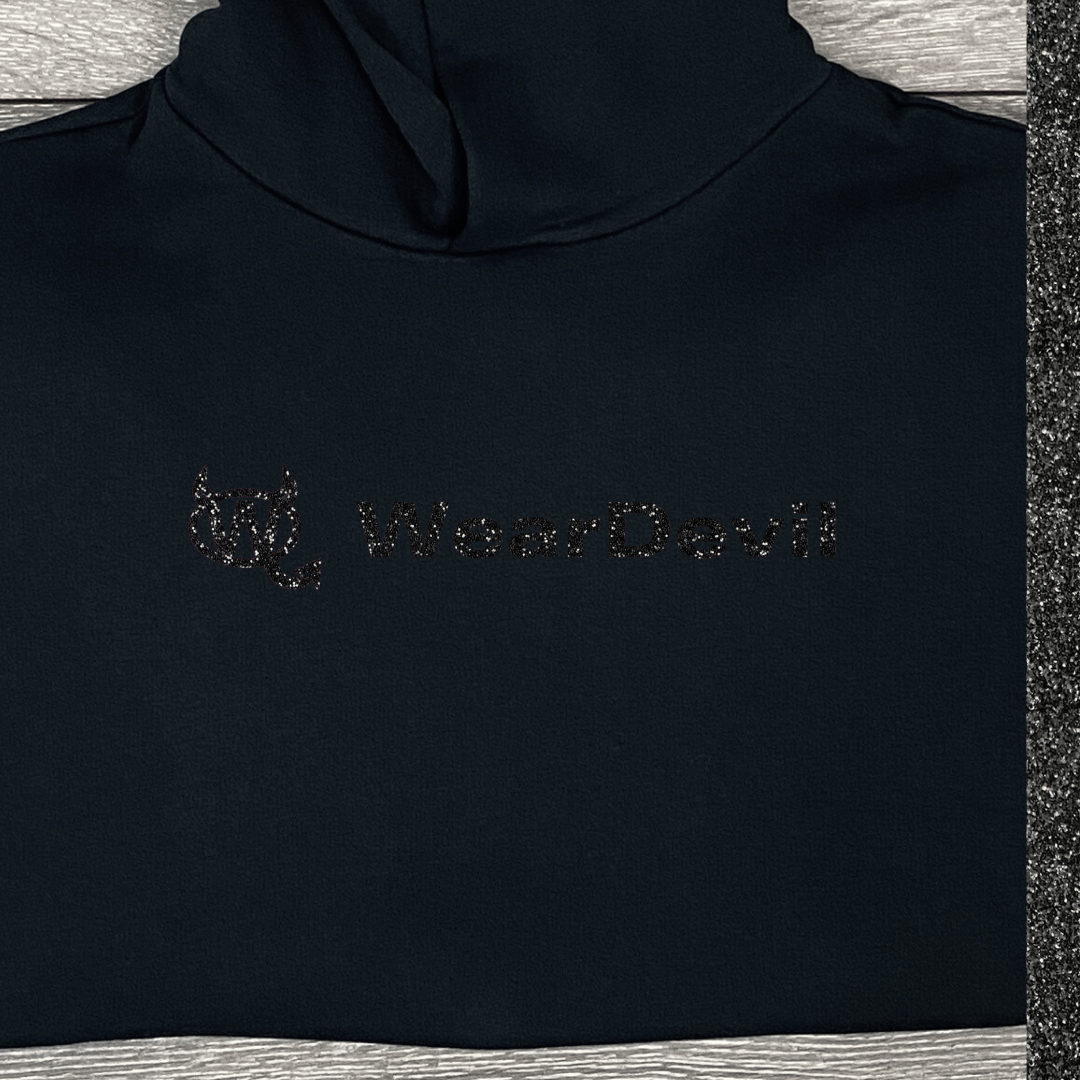 No Strings Attached – She Said (Women's Oversized Hoodie) - Black Glow-up