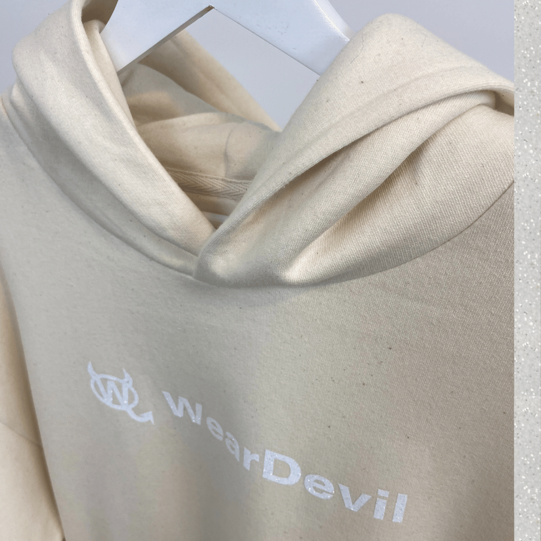No Strings Attached – She Said (Women's Oversized Hoodie) - White Glow-up