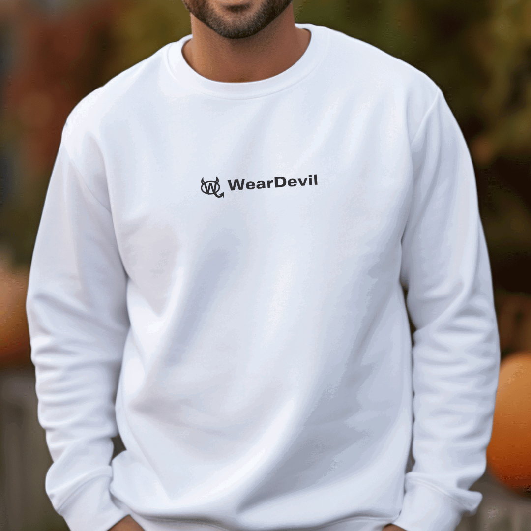Men's Sweatshirt - WD Chest Logo Dark Grey - WearDevil