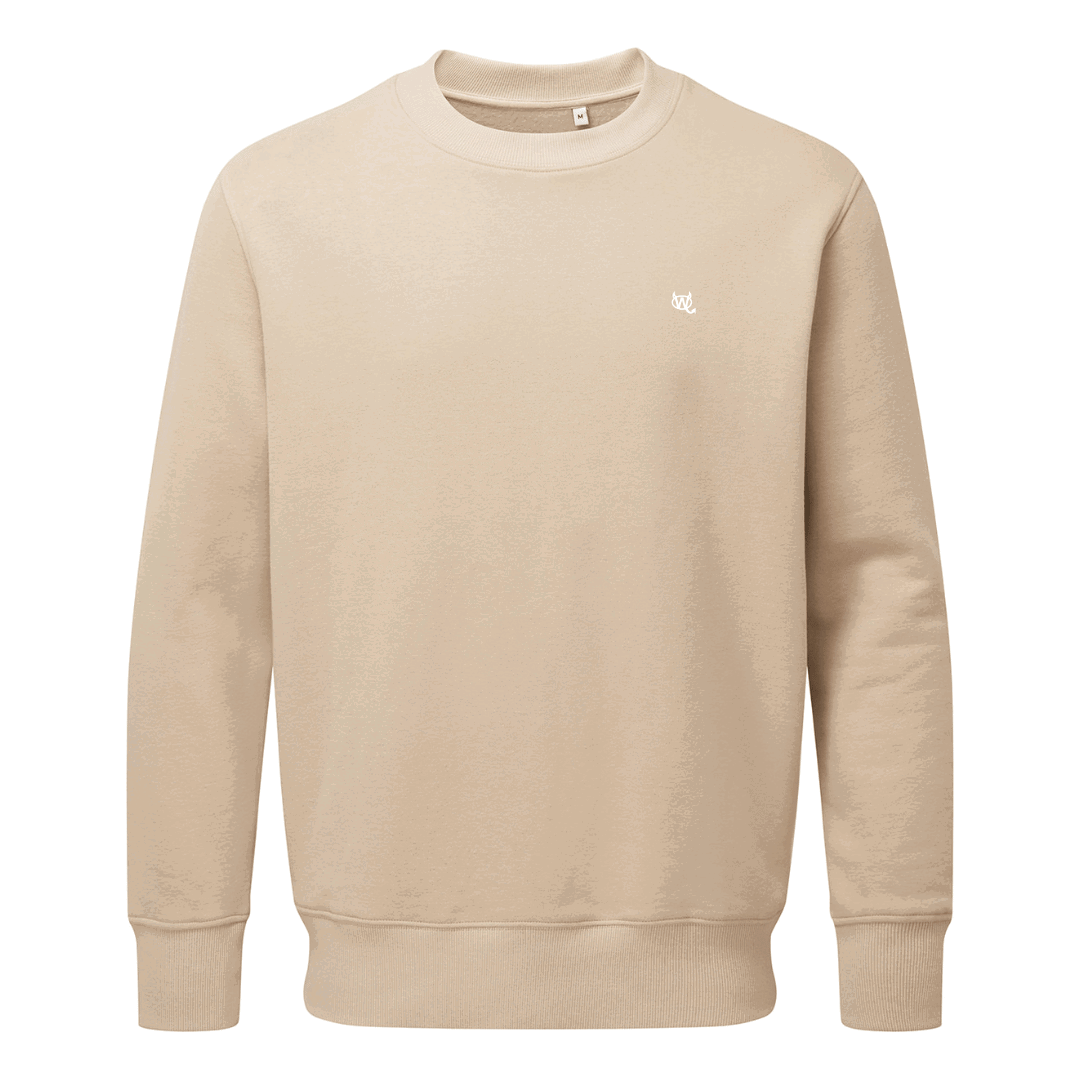 Men's Sweatshirt - WD Pocket Icon White - WearDevil