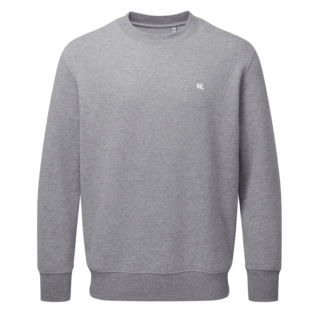 Men's Sweatshirt - WD Pocket Icon White - WearDevil