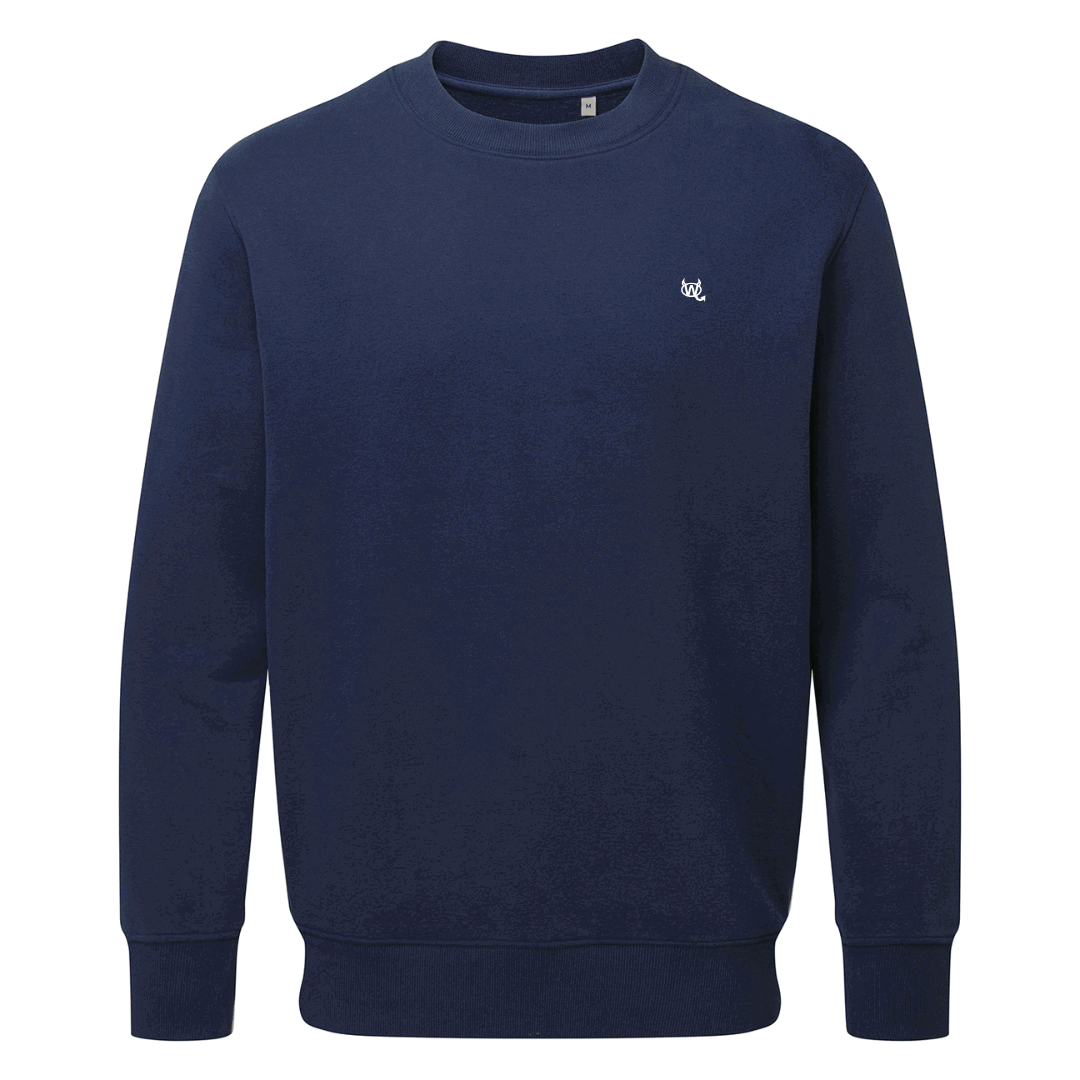 Men's Sweatshirt - WD Pocket Icon White - WearDevil