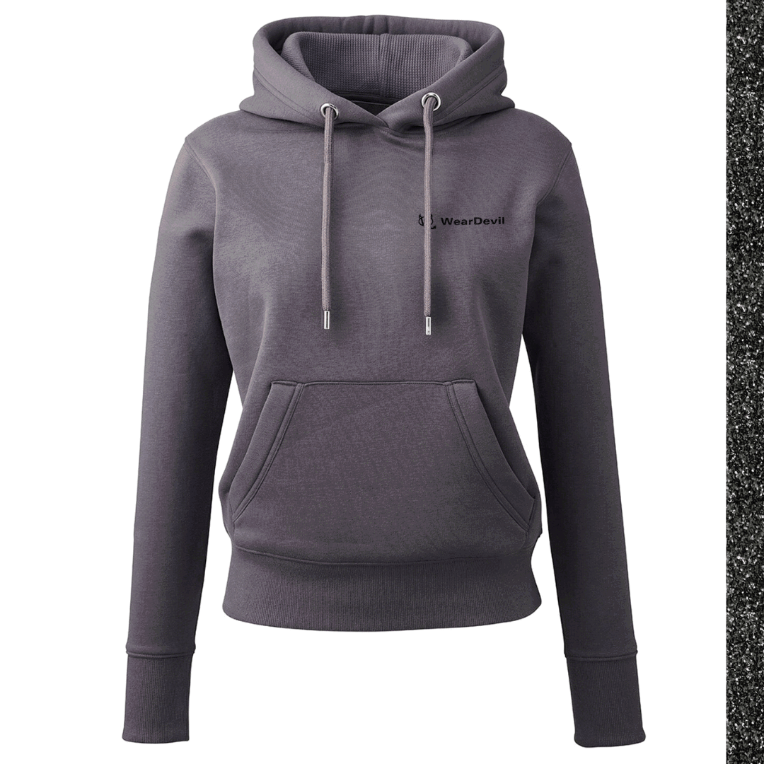 Women's Hoodie - WD Black Glitter - WearDevil