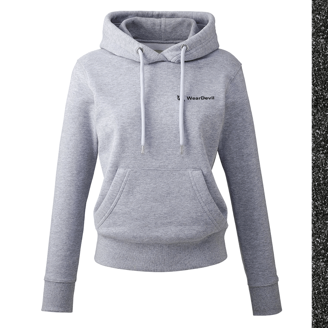 Women's Hoodie - WD Black Glitter - WearDevil