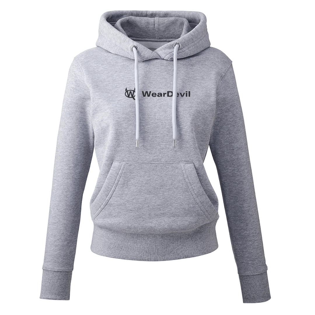Women's Hoodie - WD Dark Grey Velvet - WearDevil