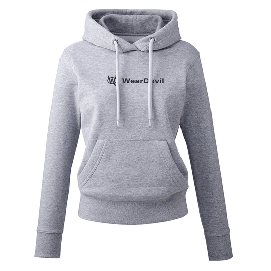 Women's Hoodie - WD Dark Grey Velvet - WearDevil
