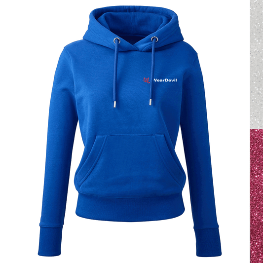 Women's Hoodie - WD Pink and White Glitter - WearDevil