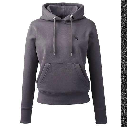 Women's Hoodie - WD Pocket Icon Black Glitter - WearDevil