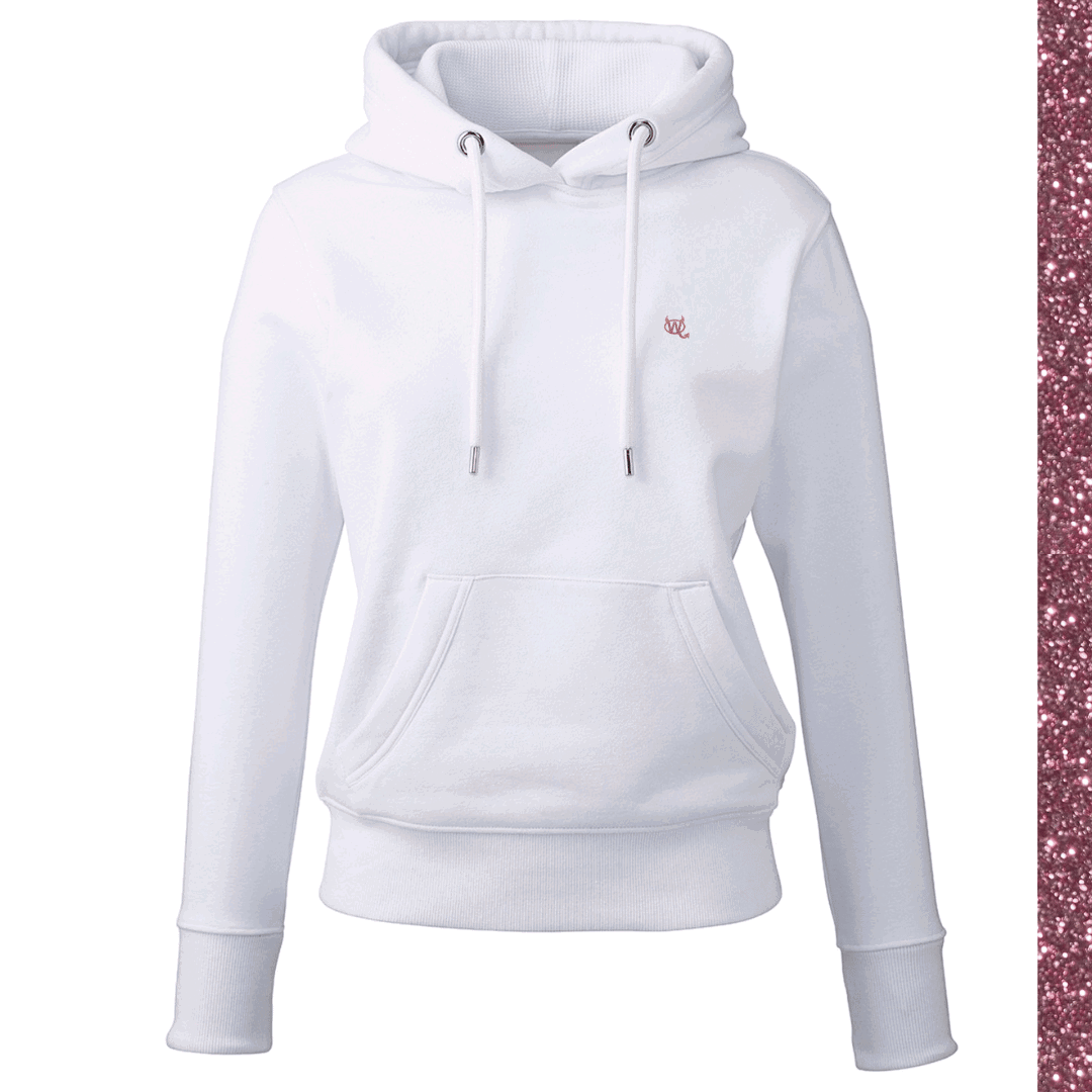 Women's Hoodie - WD Pocket Icon Rose Gold Glitter - WearDevil