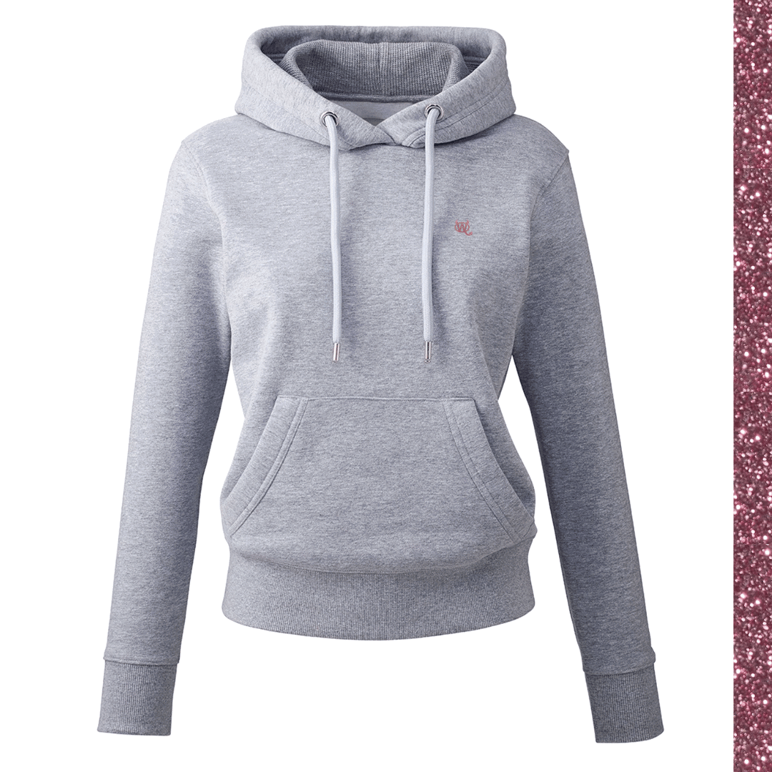 Women's Hoodie - WD Pocket Icon Rose Gold Glitter - WearDevil