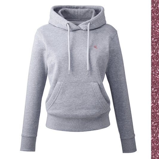 Women's Hoodie - WD Pocket Icon Rose Gold Glitter - WearDevil