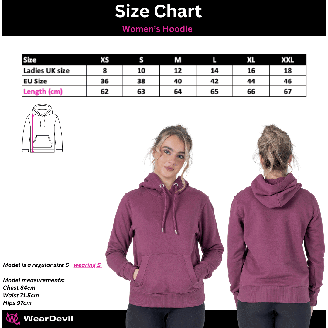 Women's Hoodie - WD Pocket Icon Rose Gold Glitter - WearDevil