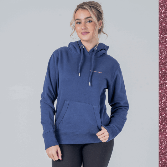 Women's Hoodie - WD Pocket Logo Rose Gold Glitter - WearDevil
