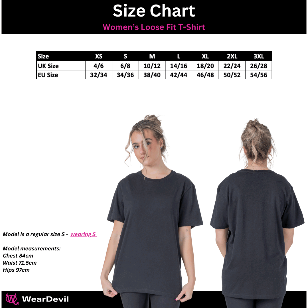 Women's Loose Fit T-Shirt - WD Logo Rose Gold - WearDevil